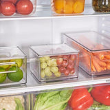 Nouveau Storage Bin With Colander 150 X 150mm Clear
