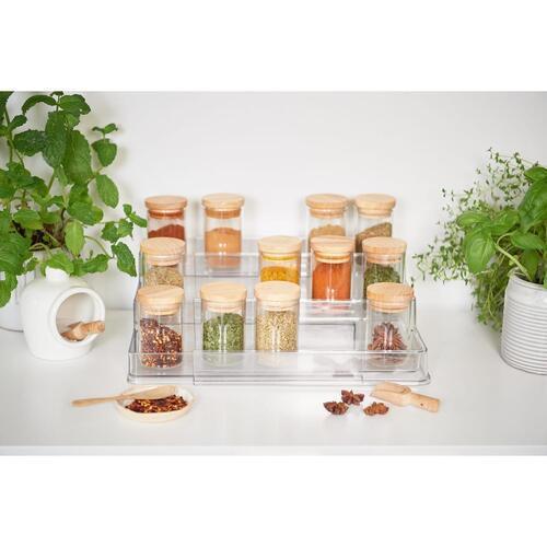 Nouveau Expandable 3-Tier Storage Rack Clear