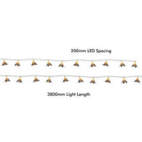 Nouveau Flower String Lights Battery Operated Warm White