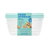 Snazzee Container Rectangle Set Of 3 600mL Assorted