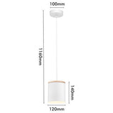 Mercator Steps Pendant 12cm White