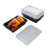 Nouveau Meal Prep Containers 7 Piece 800mL Black