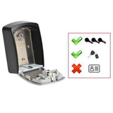 Master Lock Wall Mount Key Safe 18.5cm 13.5cm L: 5.3cm Black And Silver
