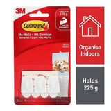 Command Hooks Micro White Pack of 3