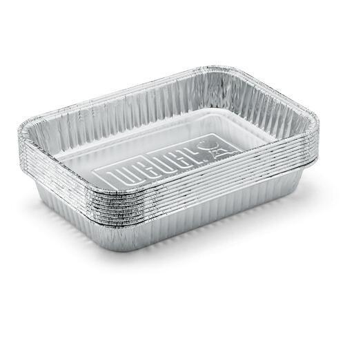 Weber BBQ Drip Pans Small Silver Pack of 10