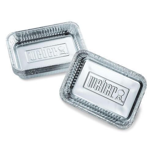 Weber BBQ Drip Pans Small Silver Pack of 10