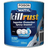 Killrust Epoxy Gloss Enamel 500ml White - Wattyl