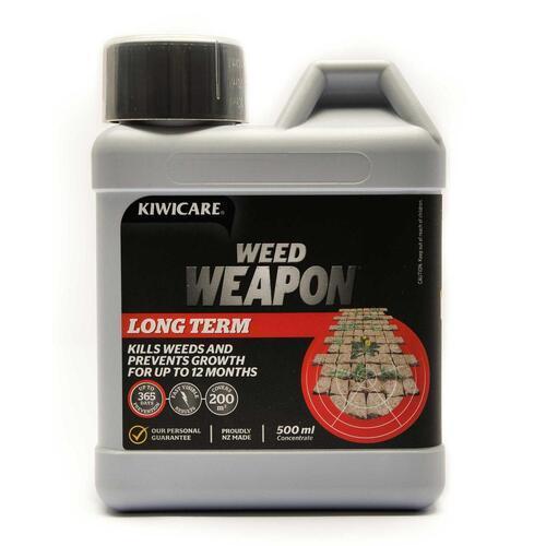 Weed Weapon Long Term Weed Control Spray Concentrate 500ml White - Kiwicare