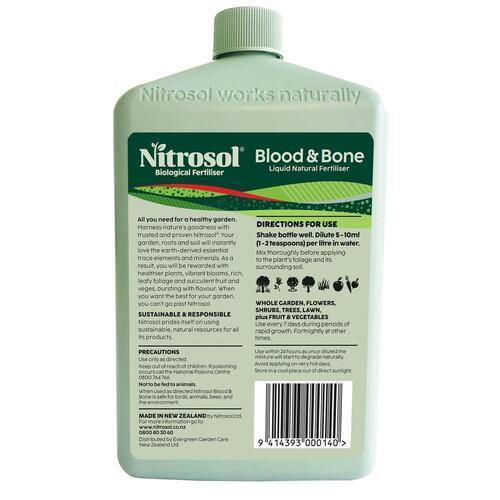 Blood & Bone Liquid Fertiliser 1L - Nitrosol