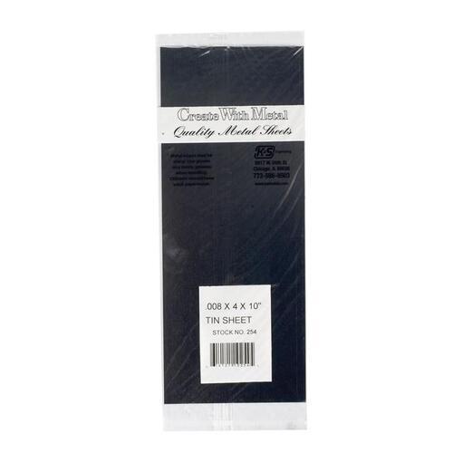 K&S Metal Tin Sheet 0.203 X 101.6 X 254mm