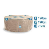 Polytuf Small Round Table Setting Cover