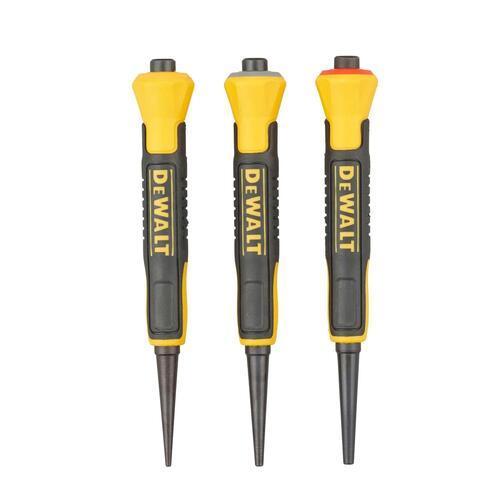 DeWALT Bi-Material Nail Punch 3 Piece