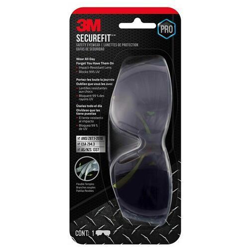 3M SecureFit 400 Safety Eyewear Grey
