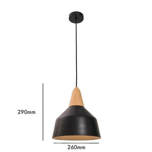 Mercator Noel Pendant Small 26cm 29cm Matt Black
