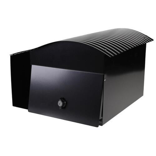 Mail Boss Wanaka Metal Letterbox 230mm 390mm 360mm Black
