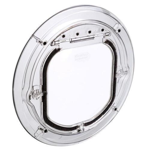 Glass Fitting Maxi Dual Glaze Cat Door Diameter: 304mm Clear - Catwalk