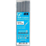 Ox Marking Pencil Graphite Leads 10 Pack 10 Pack Black Pack of 10