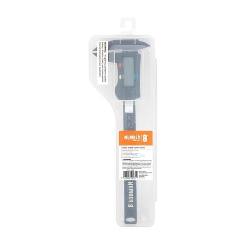 Number 8 Digital Screen Caliper 150mm Black