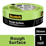 Rough Surface Extra Strength Painter's Masking Tape 36mm x 55m Green - Scotch