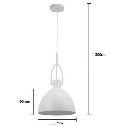 Mercator Terrence Pendant White