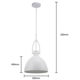 Mercator Terrence Pendant White