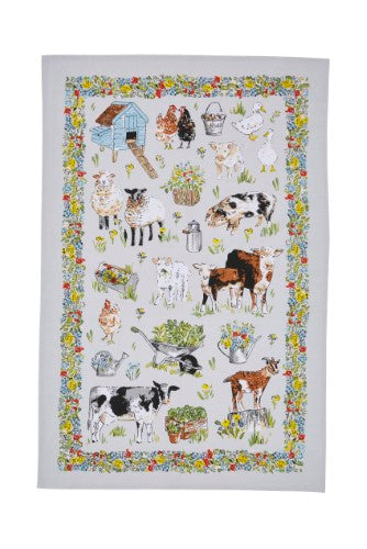 Cotton Tea Towel - Ulster Weavers Portman Farm (48 x 74cm)