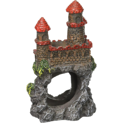 Mini Aquatic Ornament - Age of Magic Castle Red Roof (10cm)