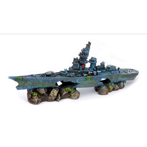 Aquatic Ornament - Battleship Medium (33.02cm)