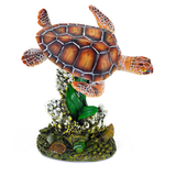 Aquatic Ornament - Sea Turtle & Coral (8.9cm)