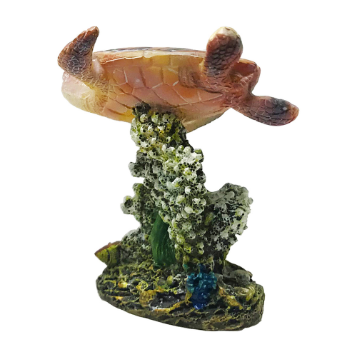 Aquatic Ornament - Sea Turtle & Coral (8.9cm)