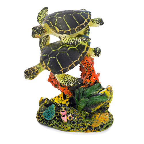 Aquatic Ornament - Swimming Sea Turtles (7cm)