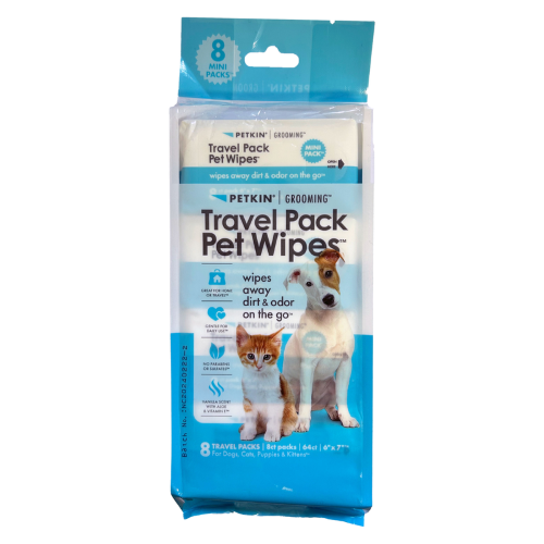 Travel Pet Wipes - Petkin (8 x 8pk