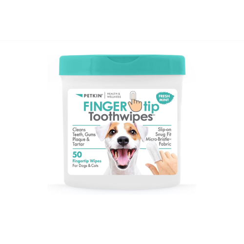 Fingertip Tooth Wipes - Petkin Mint (50pk)