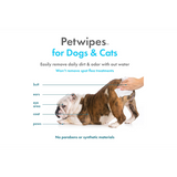 Plant-based pet wipes in a vanilla scent, safe for daily use on dogs and cats, gentle cleansing formula in a pack of 100.