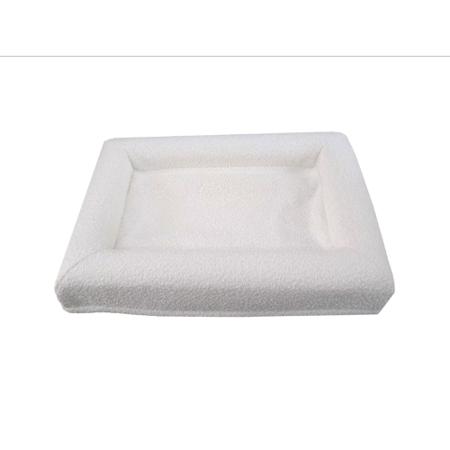 Boucle Orthopedic Pet Bed - Cream Med (70 x 50cm)