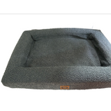 Boucle Orthopedic Pet Bed - Stonewash Blue Med (70 x 50cm)