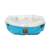 Cozy Round Bed - Azure Blue (53cm)