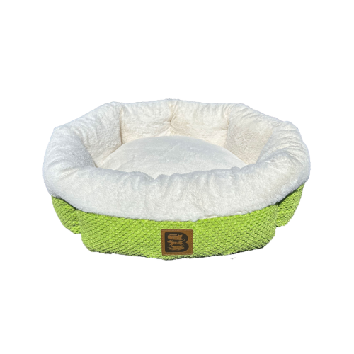 Cozy Round Bed - Cyber Lime (53cm)