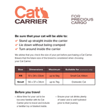 Cat Carrier - Honeycomb Top Opening  (XS)