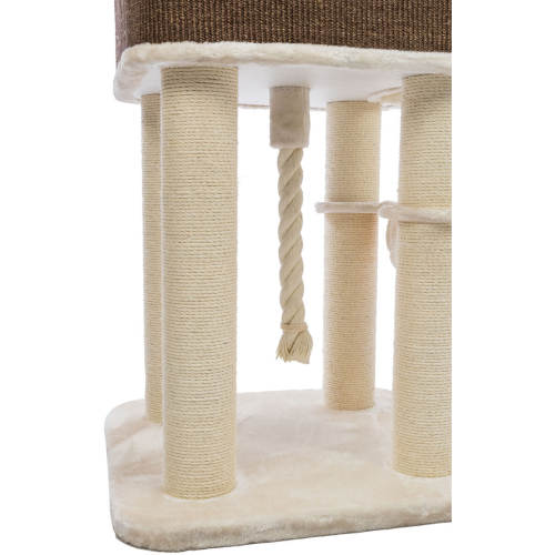 Cat Tree - Humberto Cream/Dark Brown (174cm)