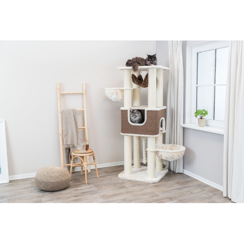 Cat Tree - Humberto Cream/Dark Brown (174cm)