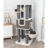 Cat Tree - Humberto Cream/Grey (174cm)
