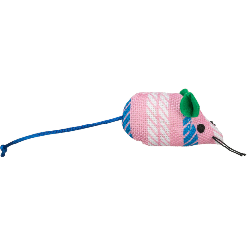 Colorful 7cm mouse-shaped cat toys filled with catnip, sold in a pack of 70 for playful feline fun.
