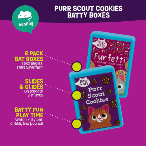 Mad Cat Purr Scout Cookies Batty Boxes (2pk)