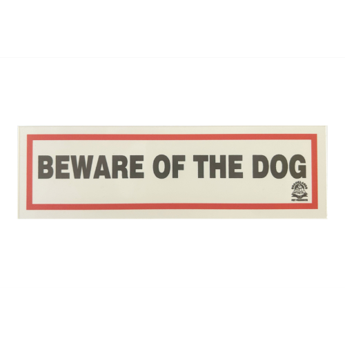 PVC Gate Sign - Beware Of The Dog (Small)