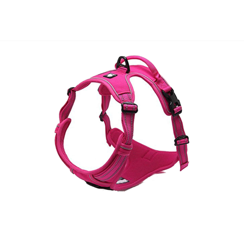 Deluxe Mesh Dog Harness - Fuchsia (Medium)