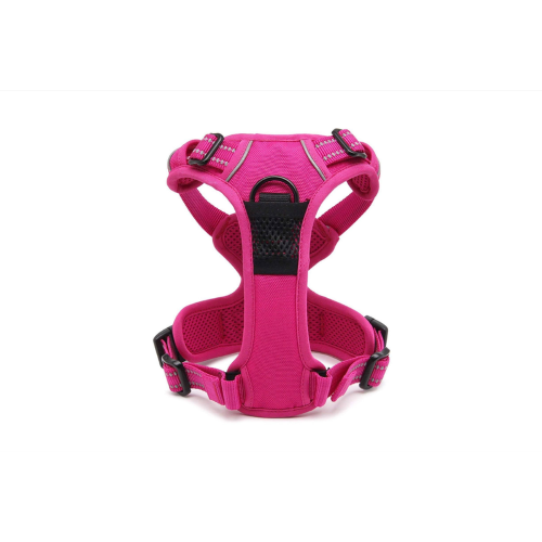 Deluxe Mesh Dog Harness - Fuchsia (Medium)