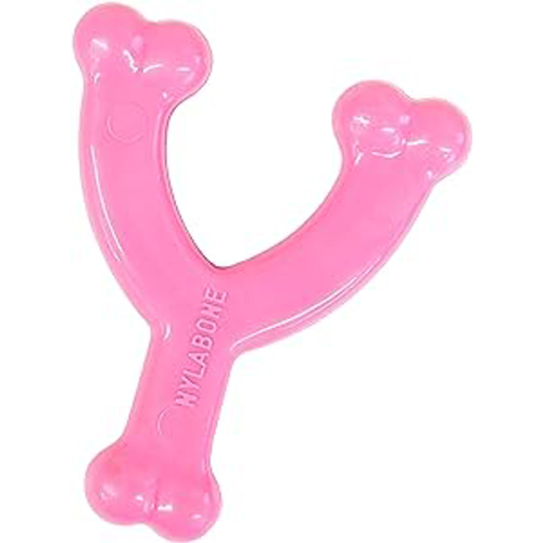 Puppy Wishbone Chew - Pink (Petite)
