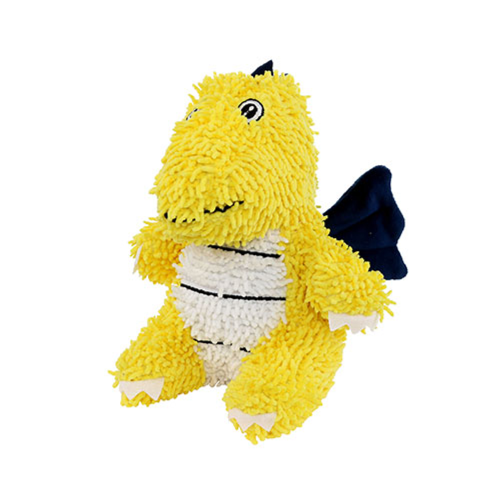 Dog Toy - Mighty Microfiber Ball Med Dragon Yellow #9