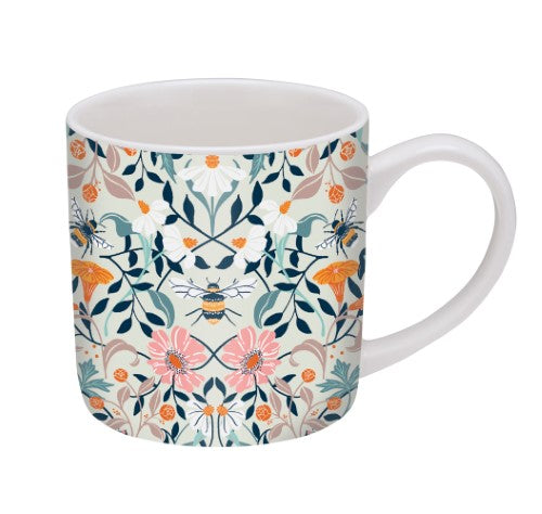 Straight Sided Mug - Ulster Weavers Bee Bloom (8 x 8cm)